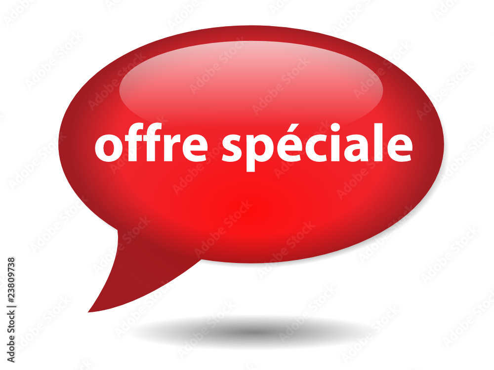 Bouton Bulle OFFRE SPECIALE (vente soldes prix achats commerce)